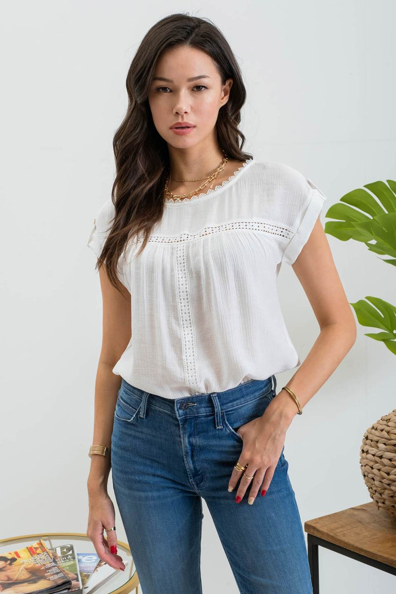 Amy Lace Top