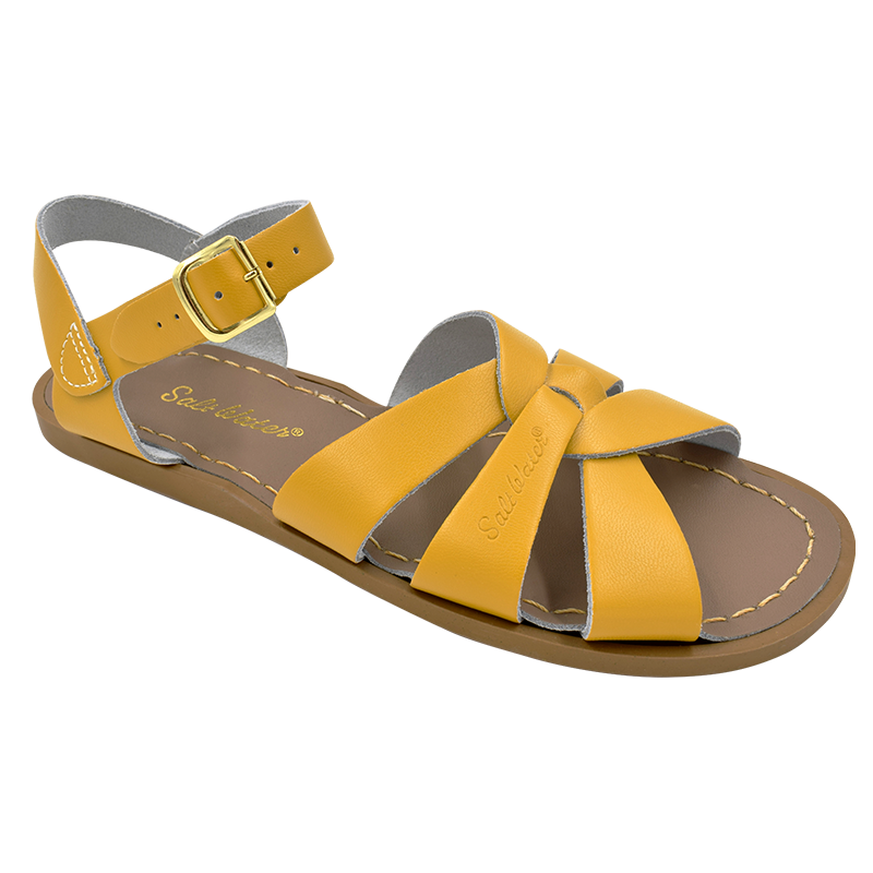 Saltwater top mustard sandals