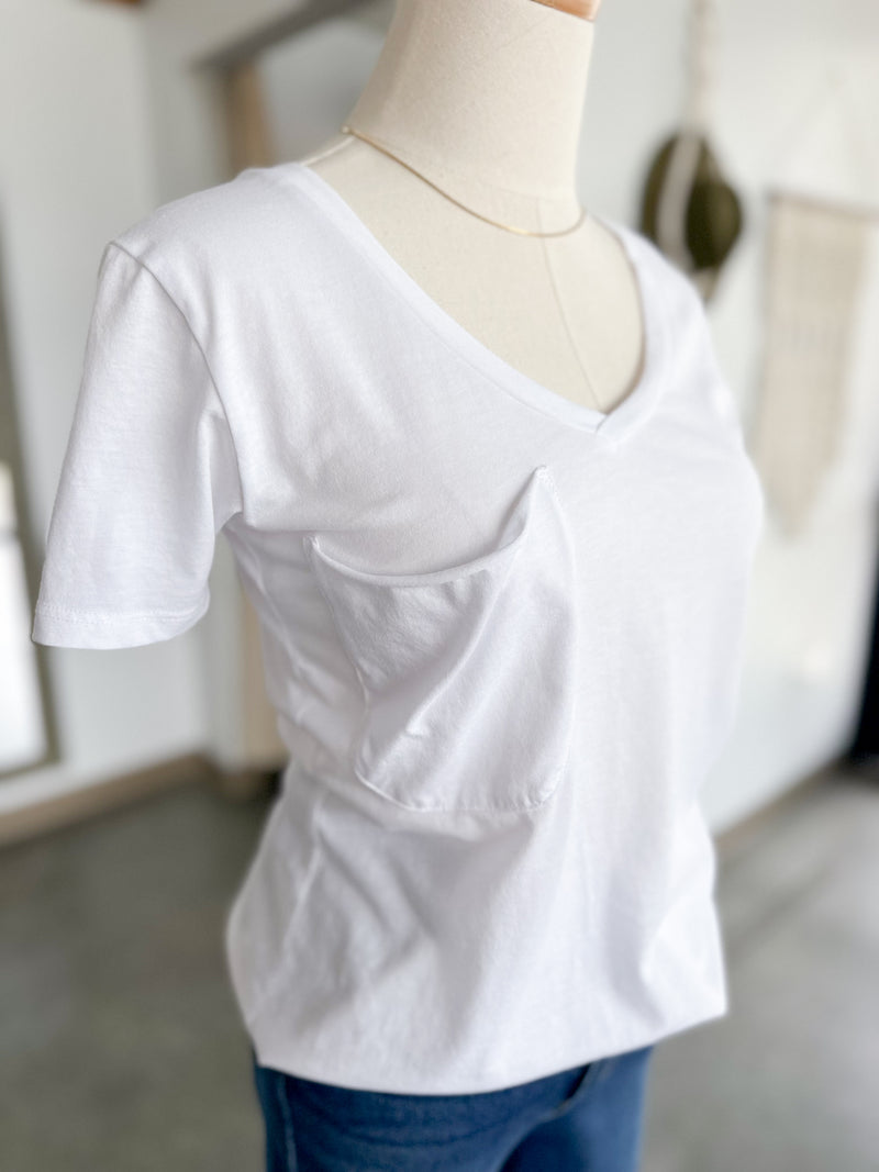 Pocket Tee White