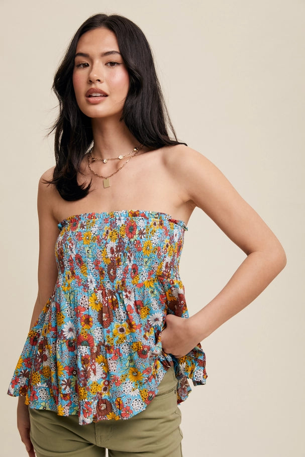 Bella Skirt Top Blue