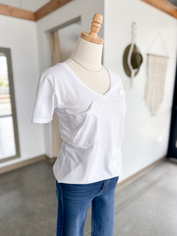 Pocket Tee White