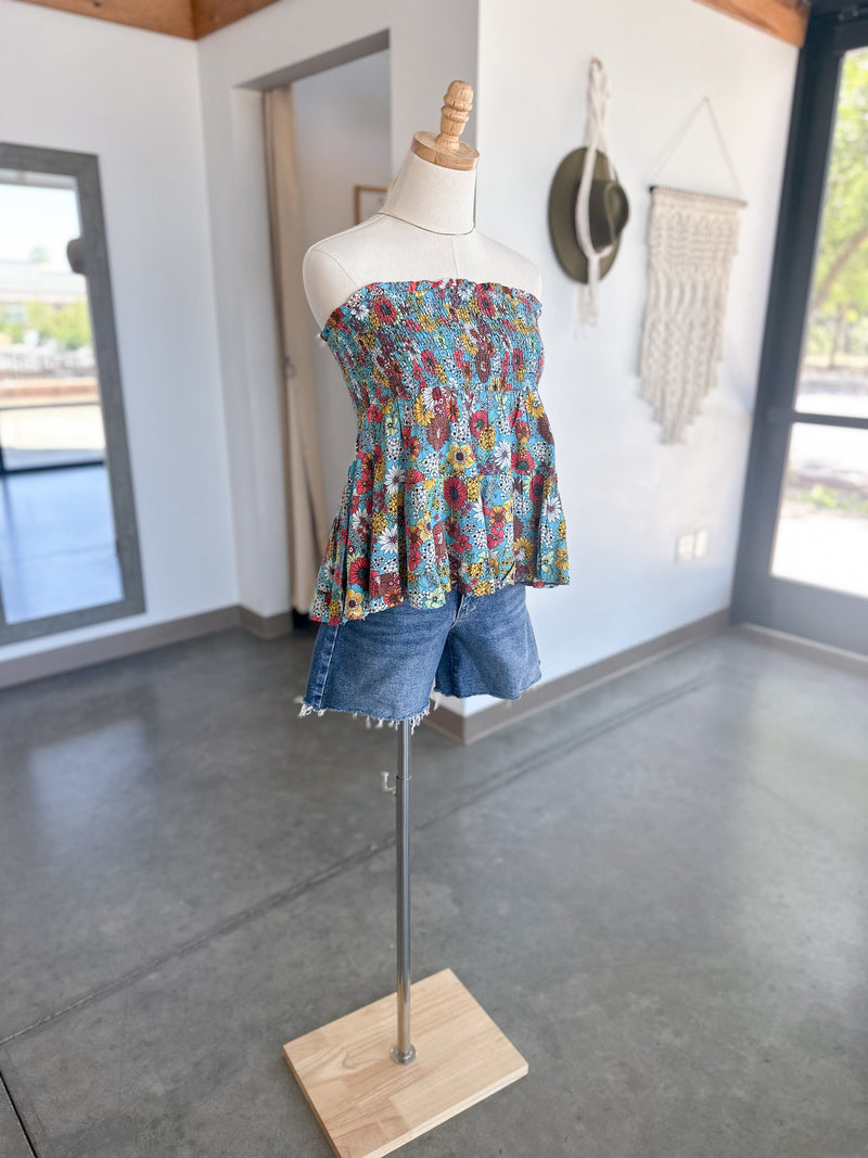 Bella Skirt Top Blue