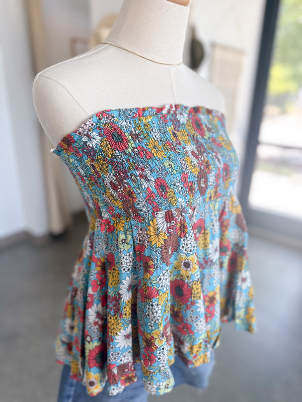 Bella Skirt Top Blue