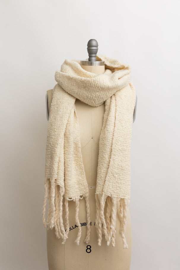 Cozy Knit Scarf - Ivory