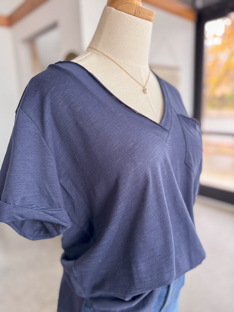 Zoie V-Neck - Navy