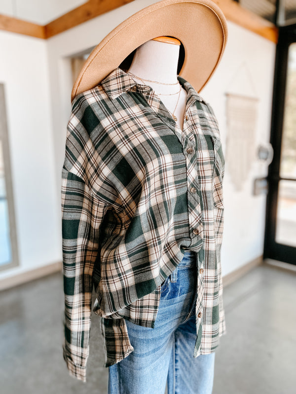 Boyfriend Flannel - Hunter