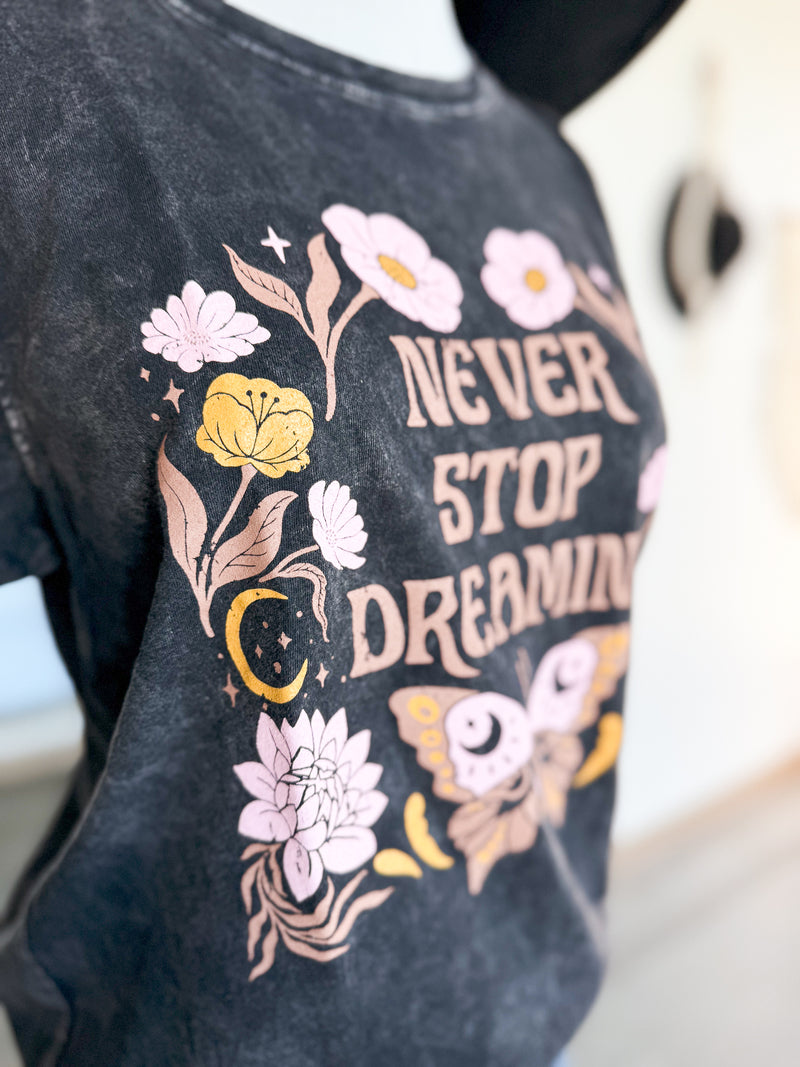 Never Stop Mineral Wash Tee