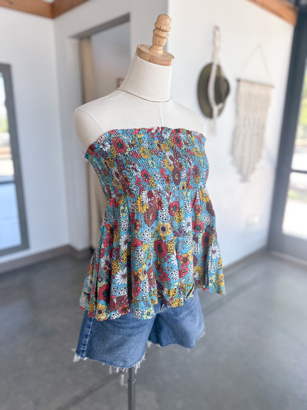 Bella Skirt Top Blue