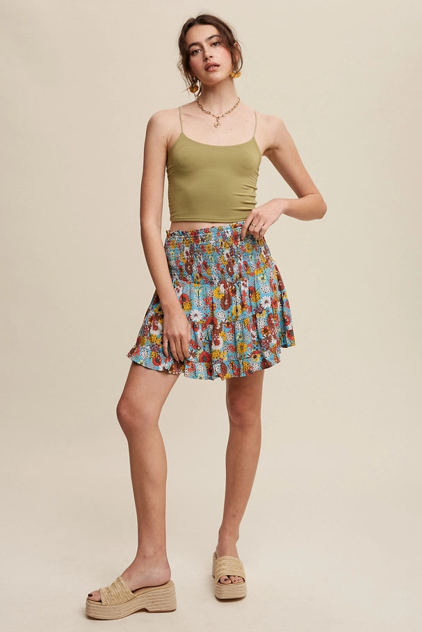 Bella Skirt Top Blue