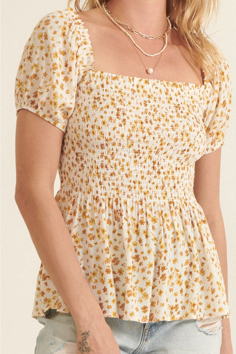 Daphne Top - Yellow - Restocked!