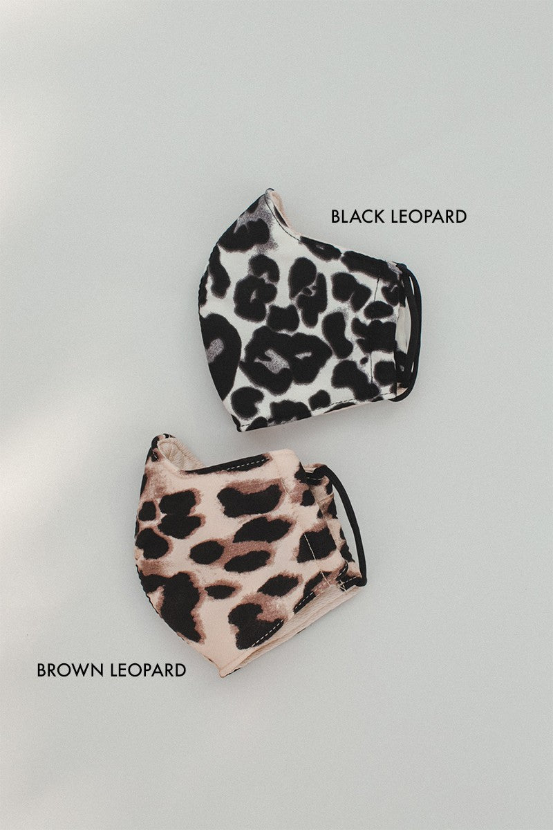 Boutique Masks - Brown Leopard
