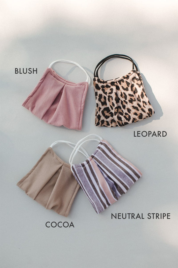 Boutique Masks - Neutrals, Leopard & Stripes