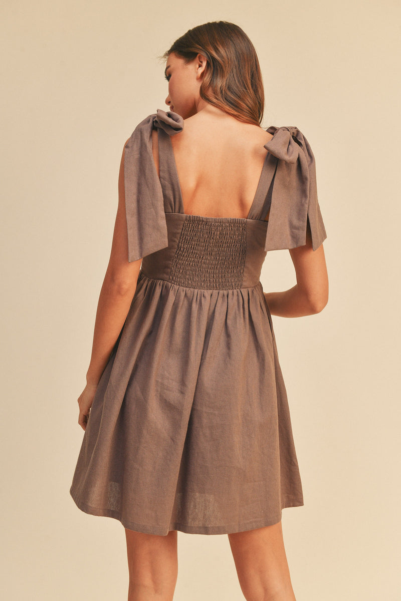 Delilah Dress - Brown