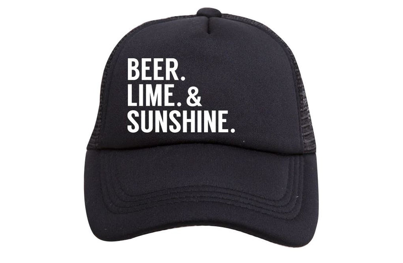 Beer, Lime and Sunshine Trucker Hat