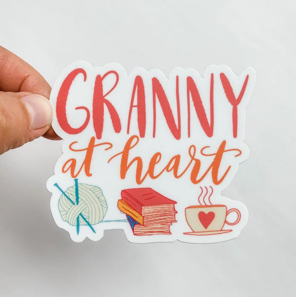 Granny at Heart Sticker