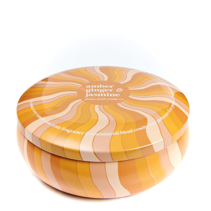 Ginger June - Groovy Swirl Tin Candle