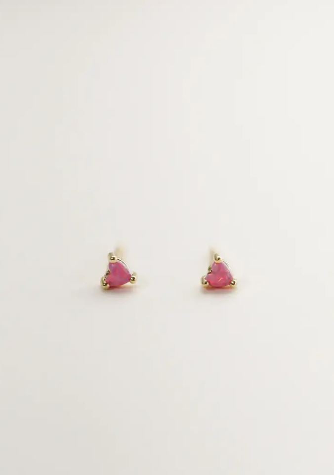 JaxKelly Earrings - Opal Heart
