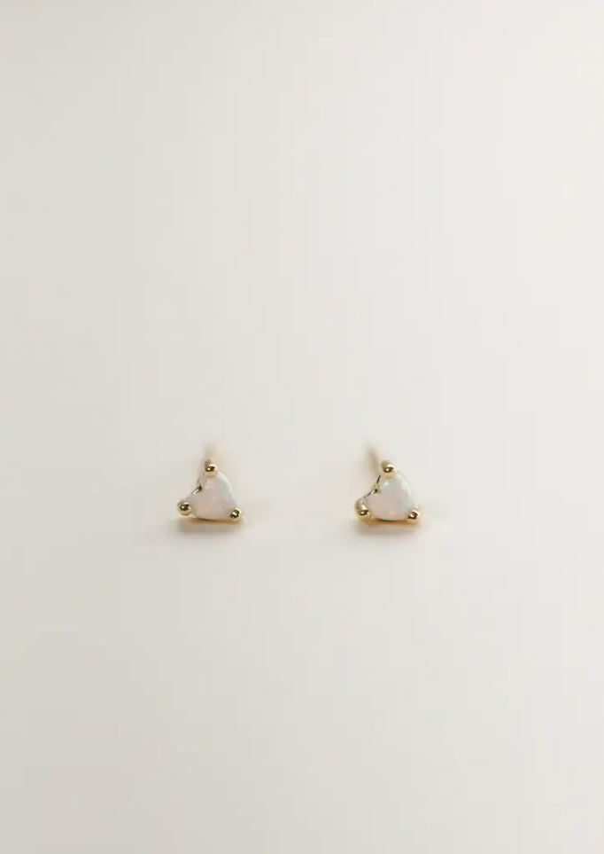 JaxKelly Earrings - Opal Heart