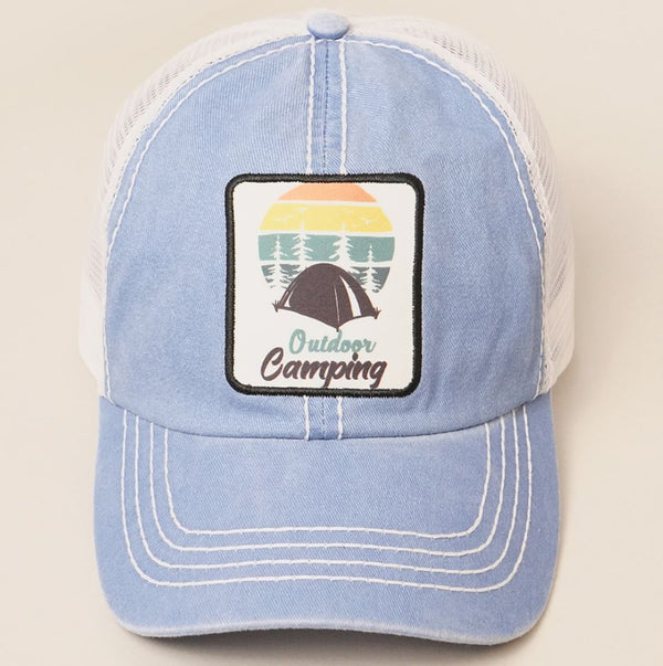 Outdoor Camping Hat - Blue