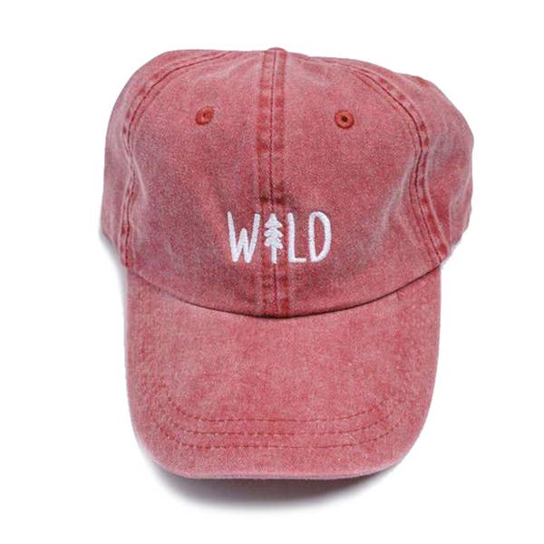 Wild Pine Dad Hat - Berry