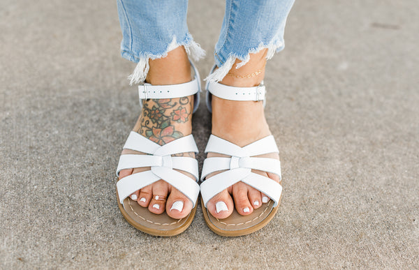 Salt Water Sandals White