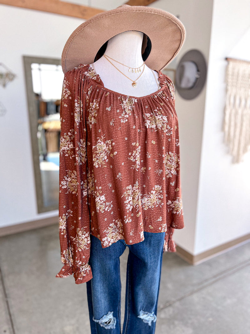 Dalia Top- Brick