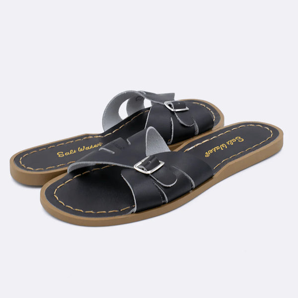 Salt Water Sandals- Slides Black