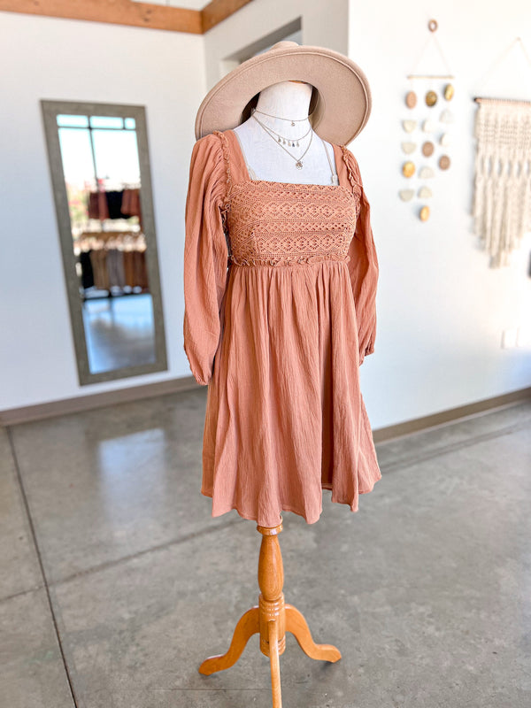 Jules Dress- Rust