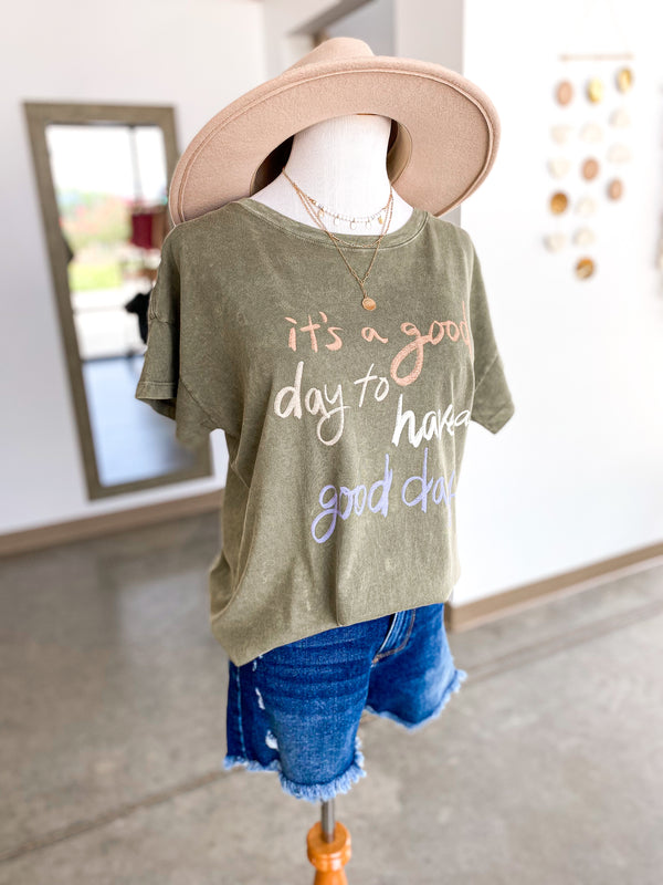Good Day Vintage Canvas Tee
